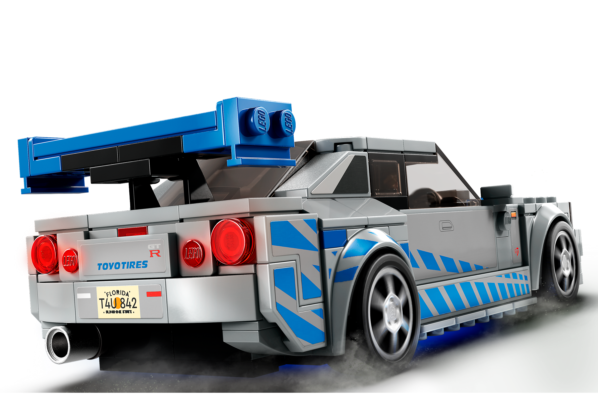 LEGO Speed Champions 2 Fast 2 Furious Nissan Skyline GT-R (R34), kit de  construcción de modelos de autos de carreras, coleccionable con minifigura