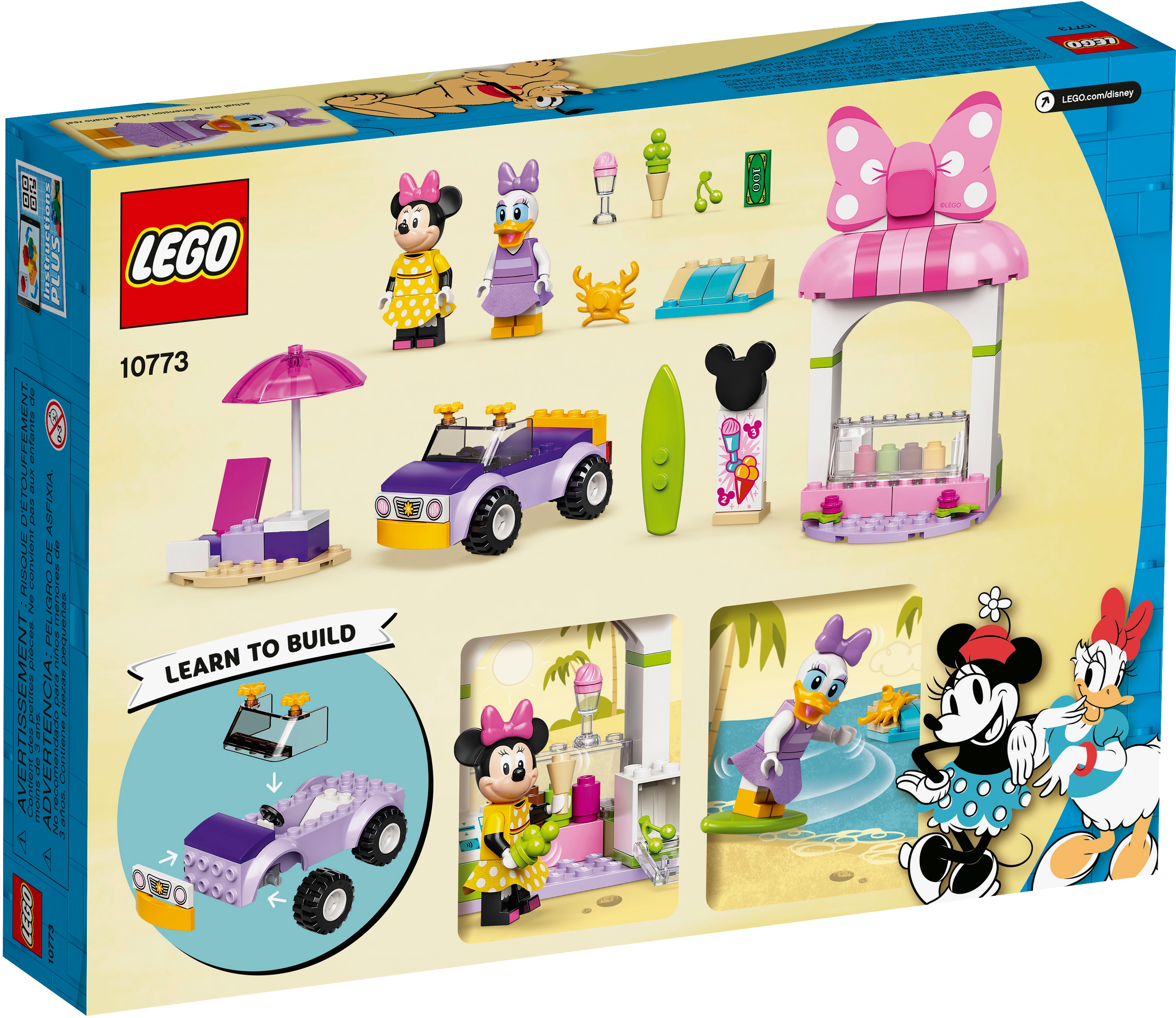 100 Pieces LEGO Disney Mickey and Friends Minnie Mouse’s Ice Cream Shop 10773 Building Kit; Fun Toy That Makes The Best Gift; New 2021 