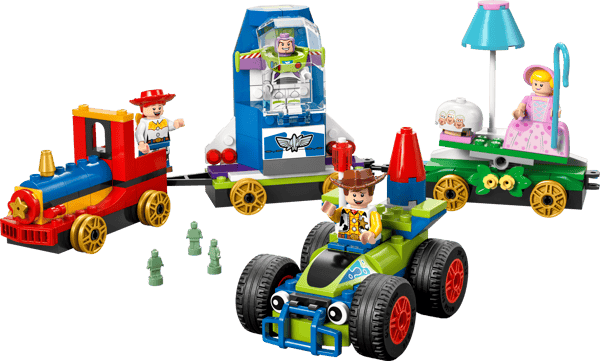 LEGO 43264 Le Train en fête et voiture RC Toy Story