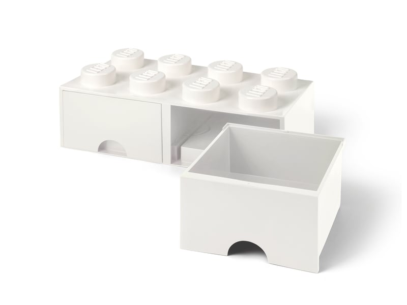 Le set LEGO 5006209 Brique 8 tenons avec tiroirs - blanc