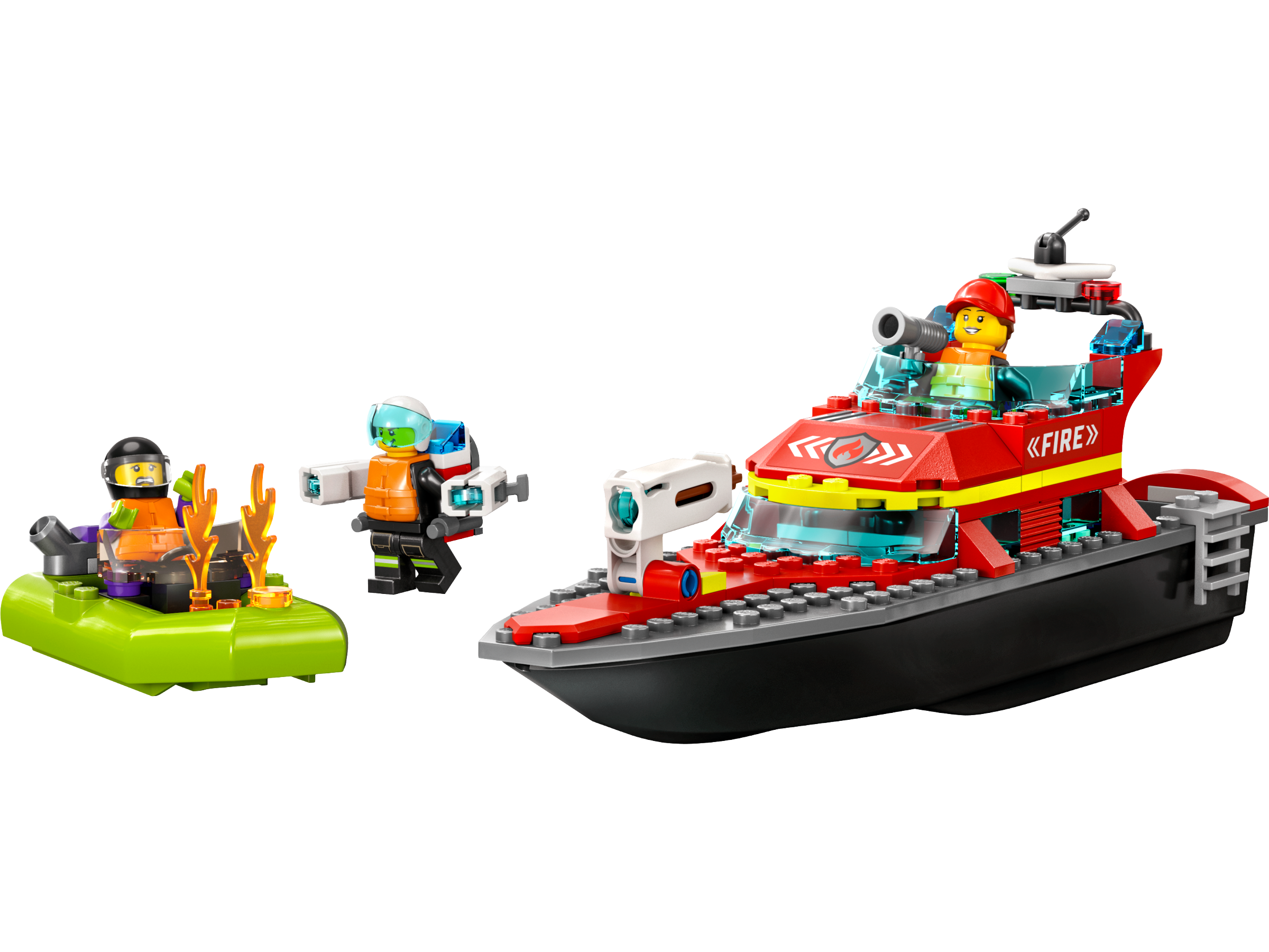 Brandräddningsbåt | City | Official LEGO® Shop