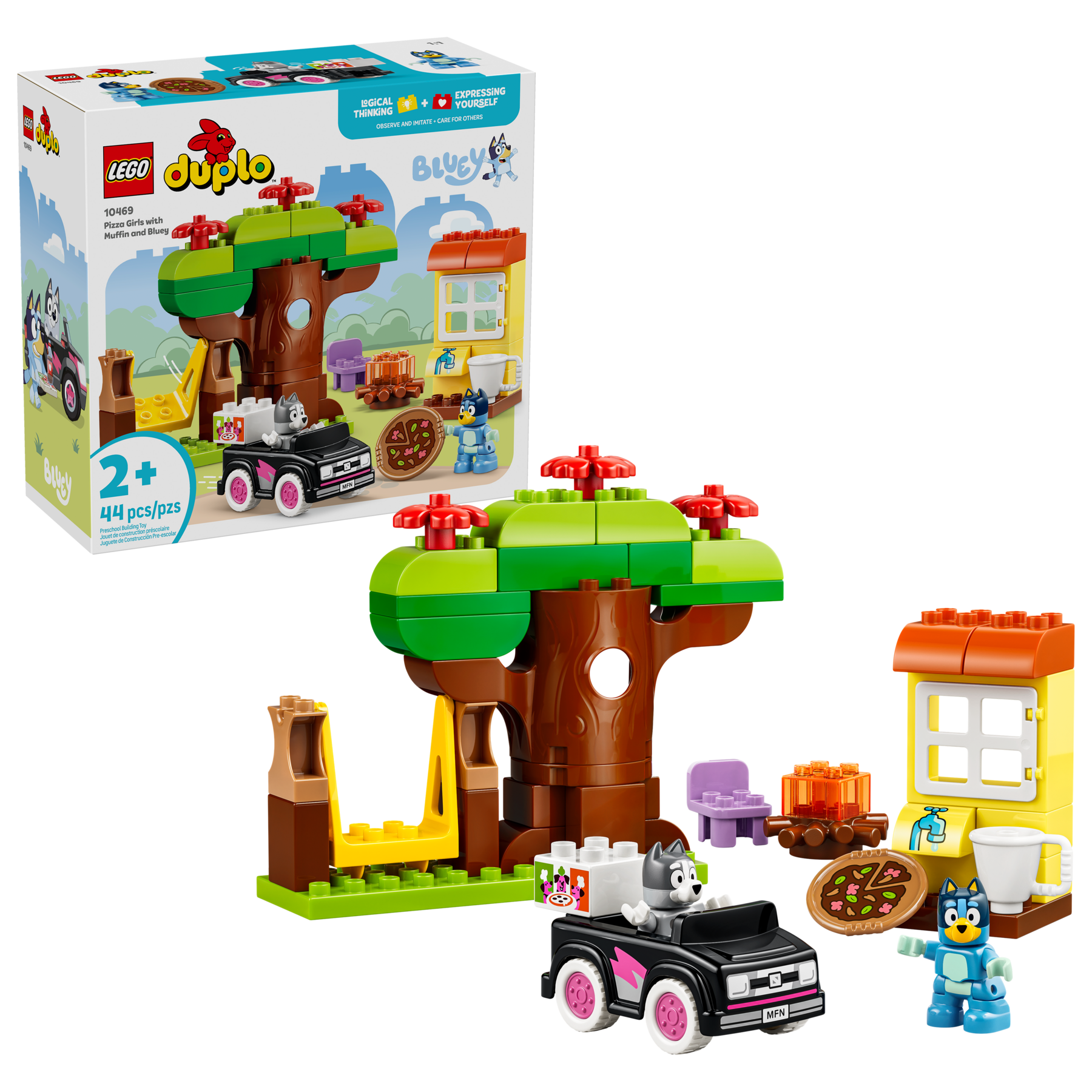 Pizza Girls with Muffin and Bluey 10469 | DUPLO® | Buy online at