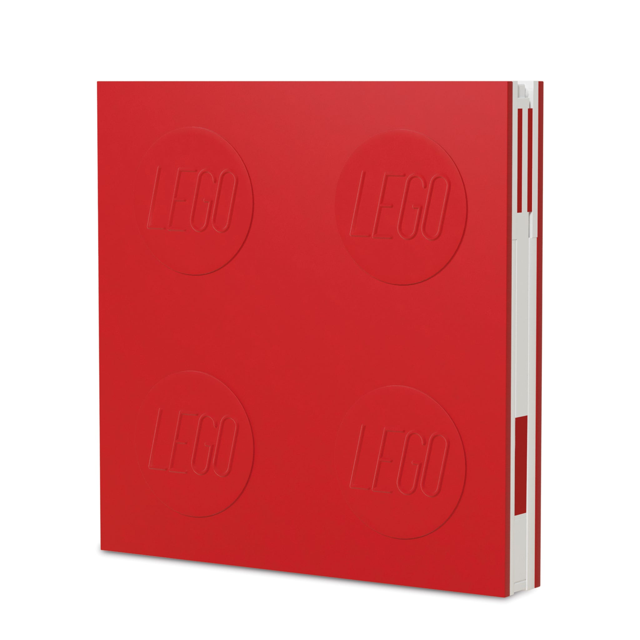 Image of Verschließbares Notizbuch mit Gelschreiber in Rot