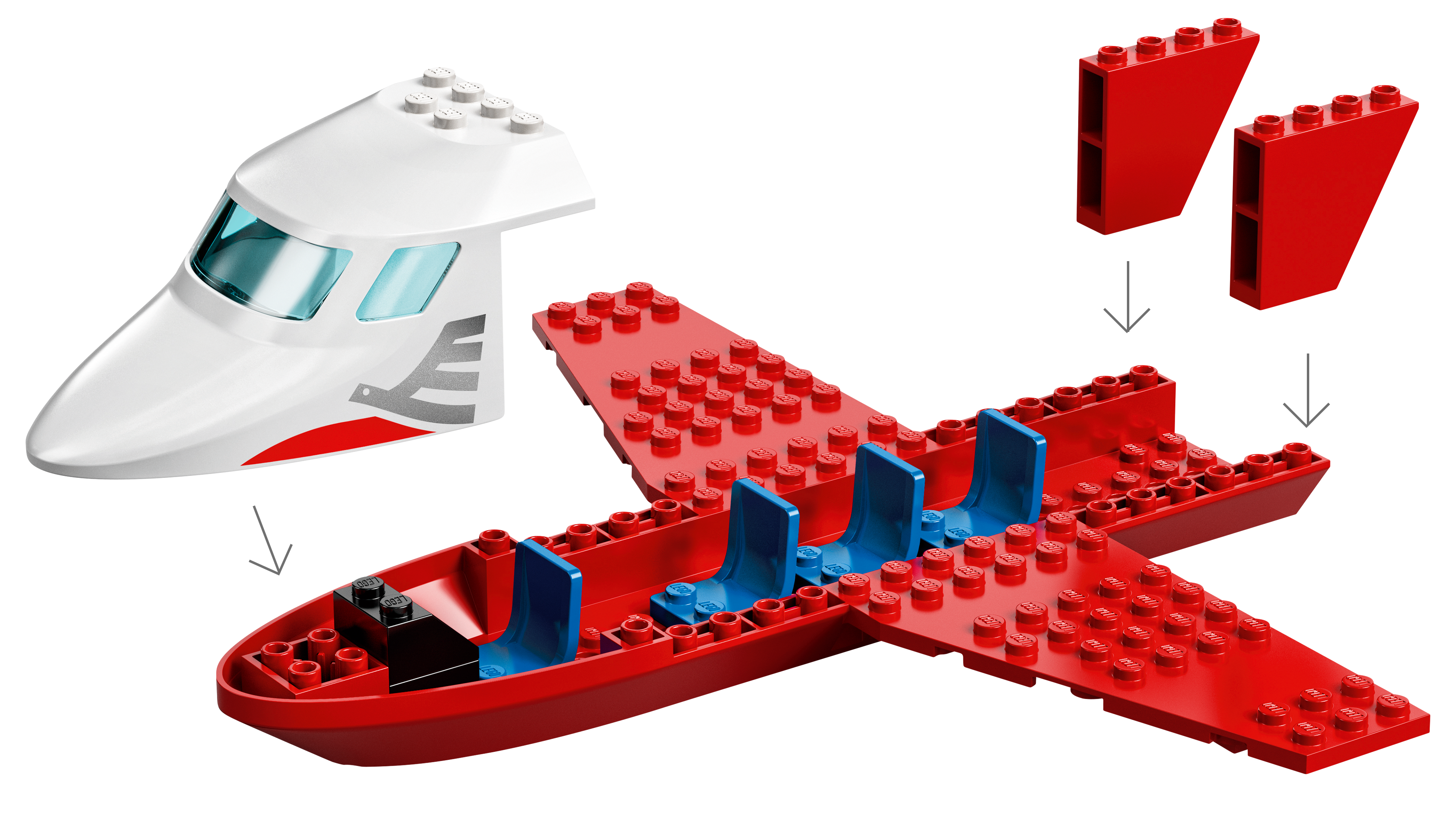 LEGO City Airport Aeroporto Centrale con Aereo Giocattolo, Camion del  Carburante e Minifigura del Pilota, 60261 