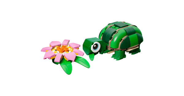 LEGO 31377 La tortue et la fleur de nénuphar