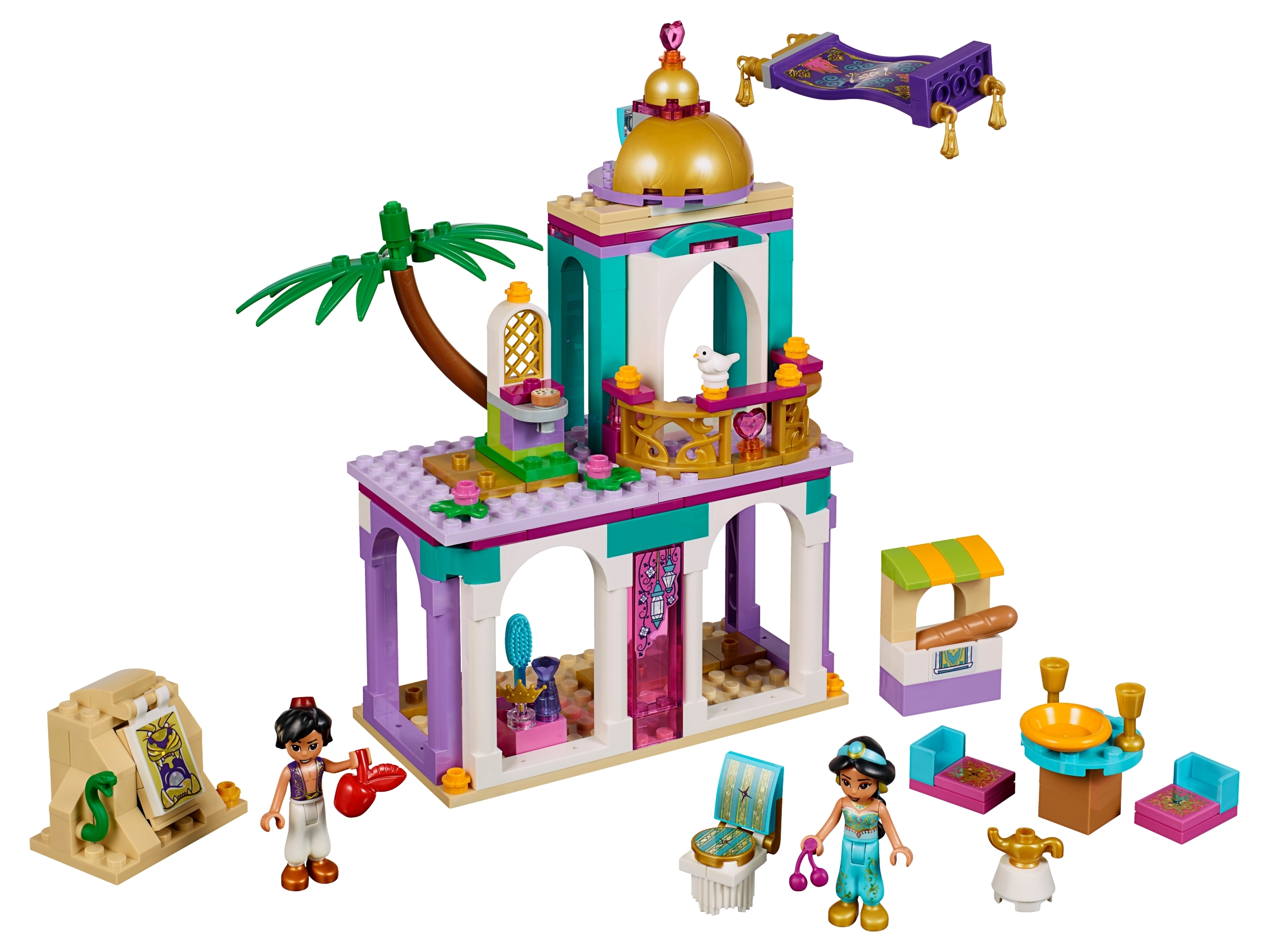 Roestig kruis Donder Aladdin and Jasmine's Palace Adventures 41161 | Disney™ | Buy online at the  Official LEGO® Shop US