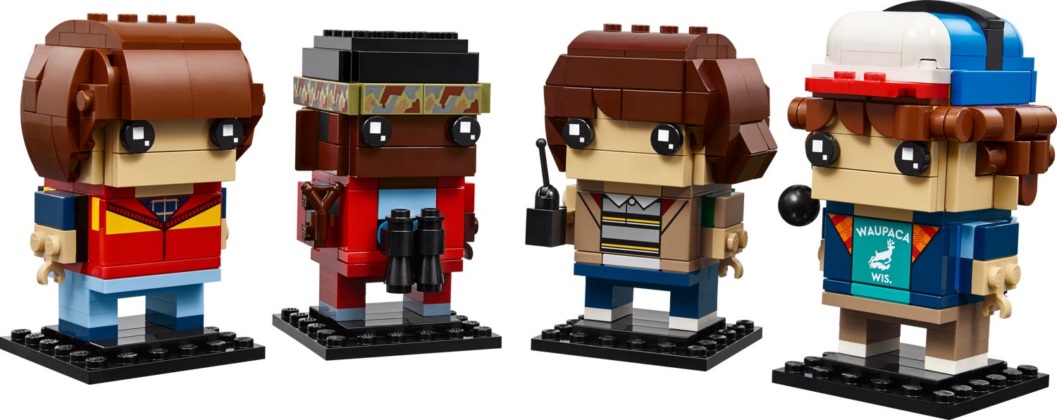 Mike, Dustin, Lucas and Will Figures 40801 | BrickHeadz | Buy online at the Official LEGO® Shop GB