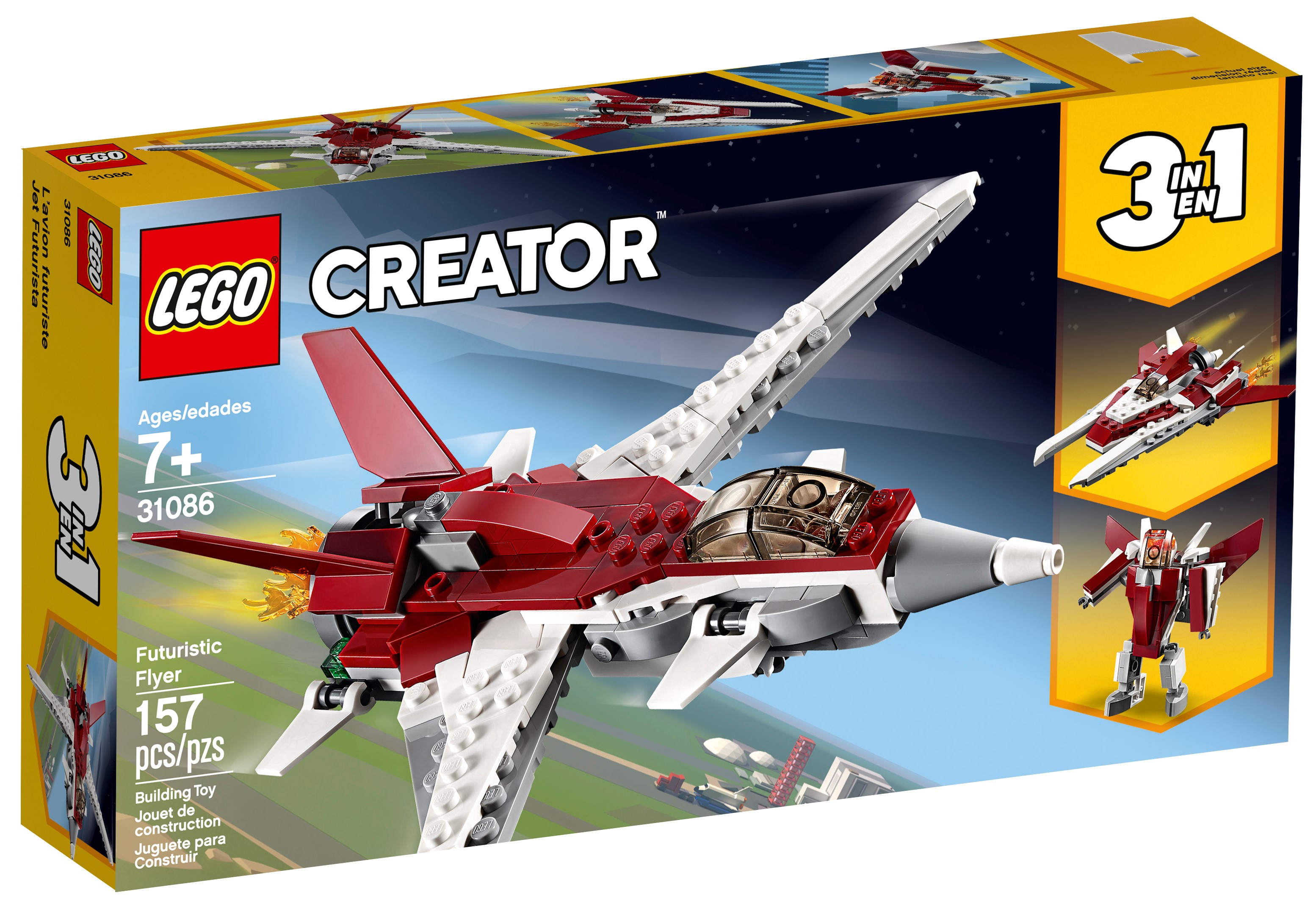 Futuristic Flyer 31086 | Creator 3-in-1 Buy online at the Official LEGO® Shop US