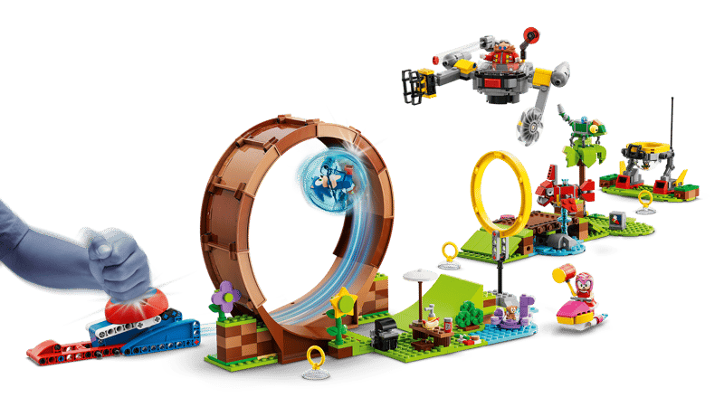 Sfida del Giro della morte nella Green Hill Zone di Sonic — set LEGO 76994