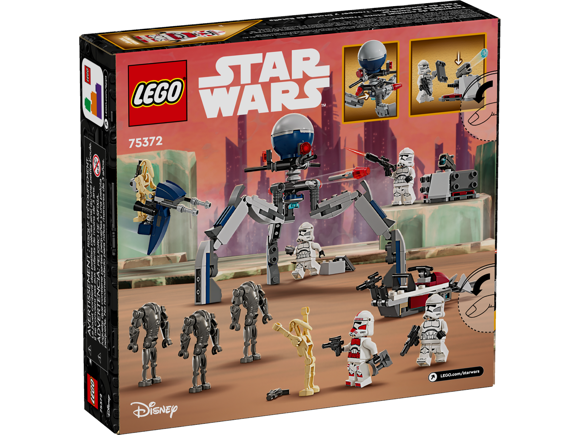 LEGO Star Wars 75372 Pack de Combat des Clone Troopers et Droïdes