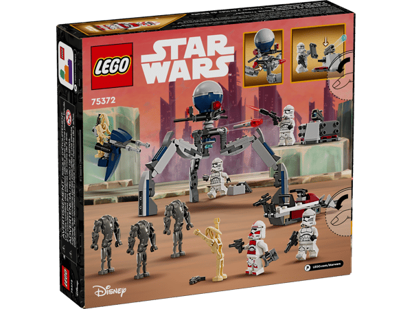 LEGO 75372 Pack de combat des Clone Troopers™ et Droïdes de combat — visuel 6 sur 8