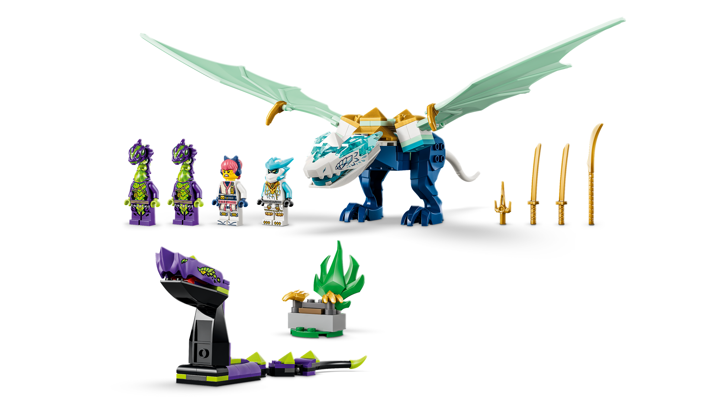 Zane's Ice Dragon Battle 71865 | NINJAGO® | Buy online at the