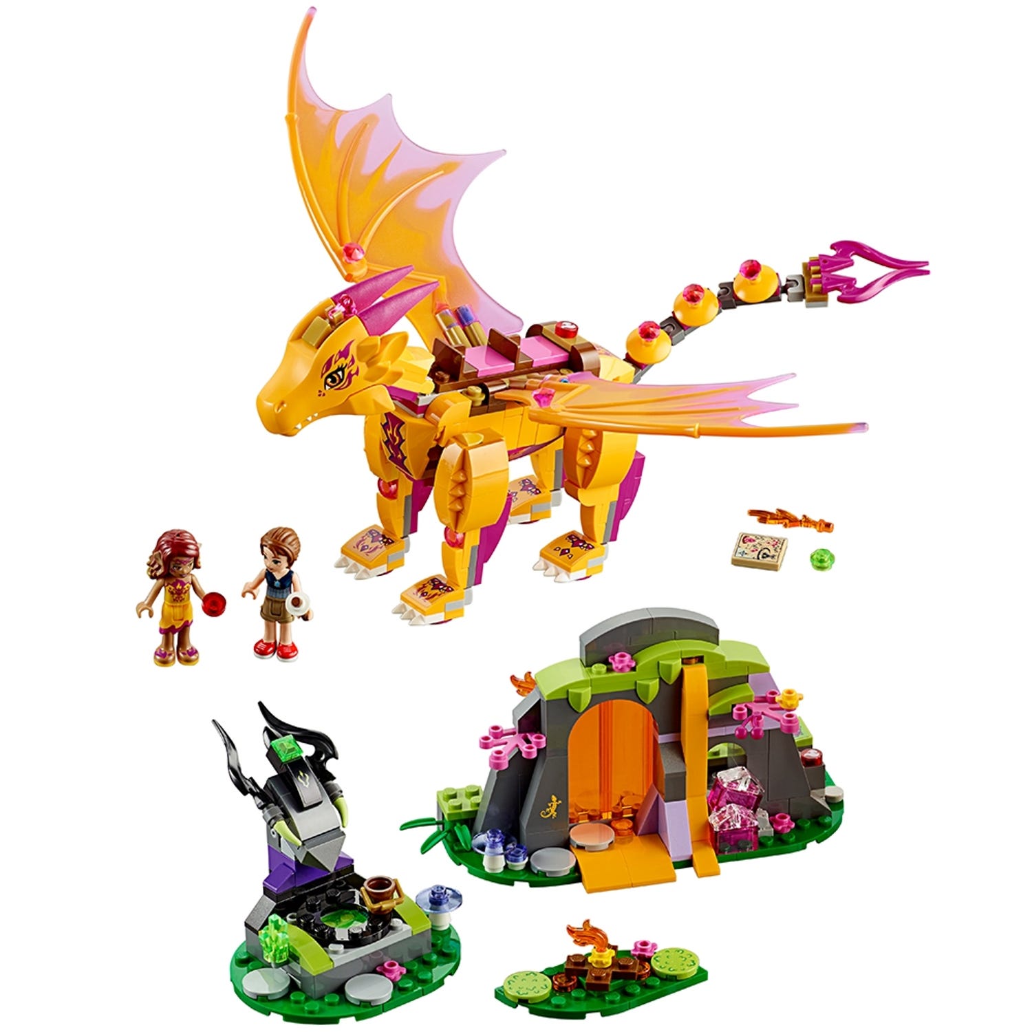 Zealot Forstyrret Anslået Fire Dragon's Lava Cave 41175 | Elves | Buy online at the Official LEGO®  Shop US