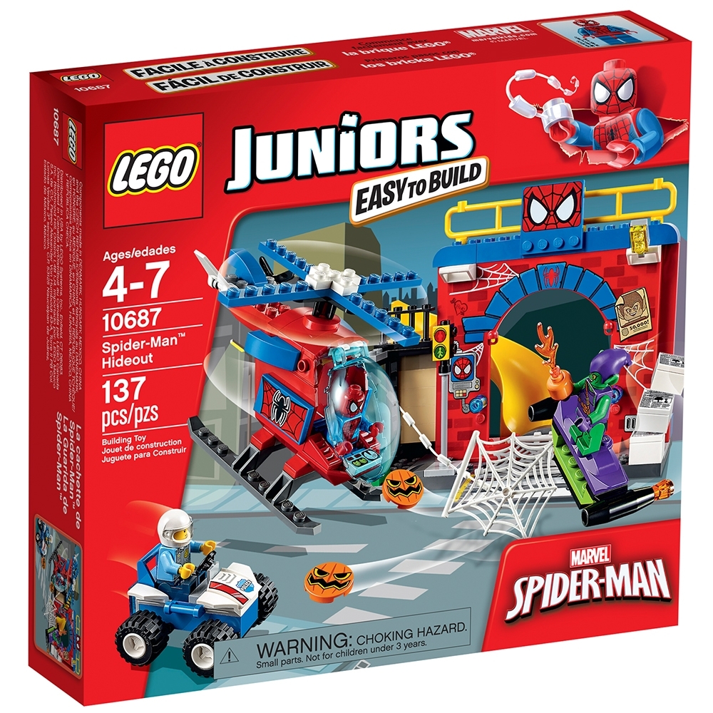 Spider-Man™ Hideout 10687 | Juniors | Buy at the Official LEGO® Shop US