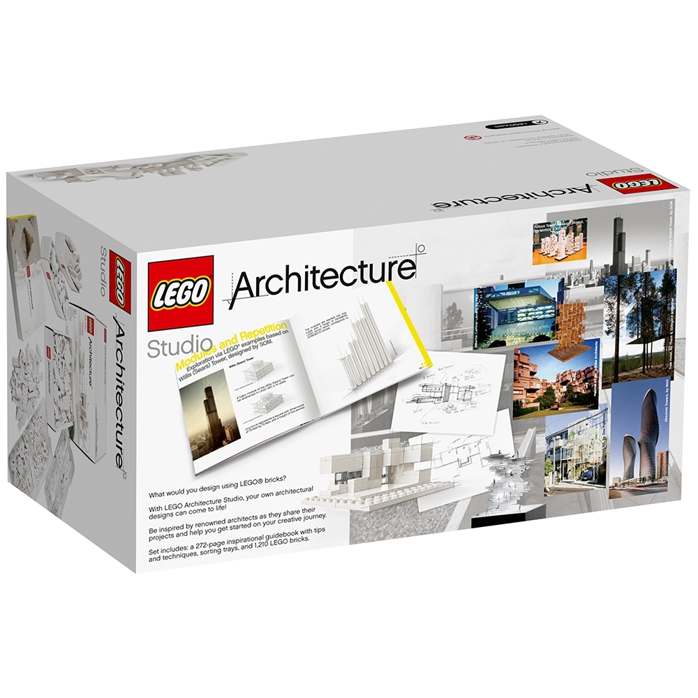 box; includes extra parts Complete Lego 21050 Architecture Studio with manual 