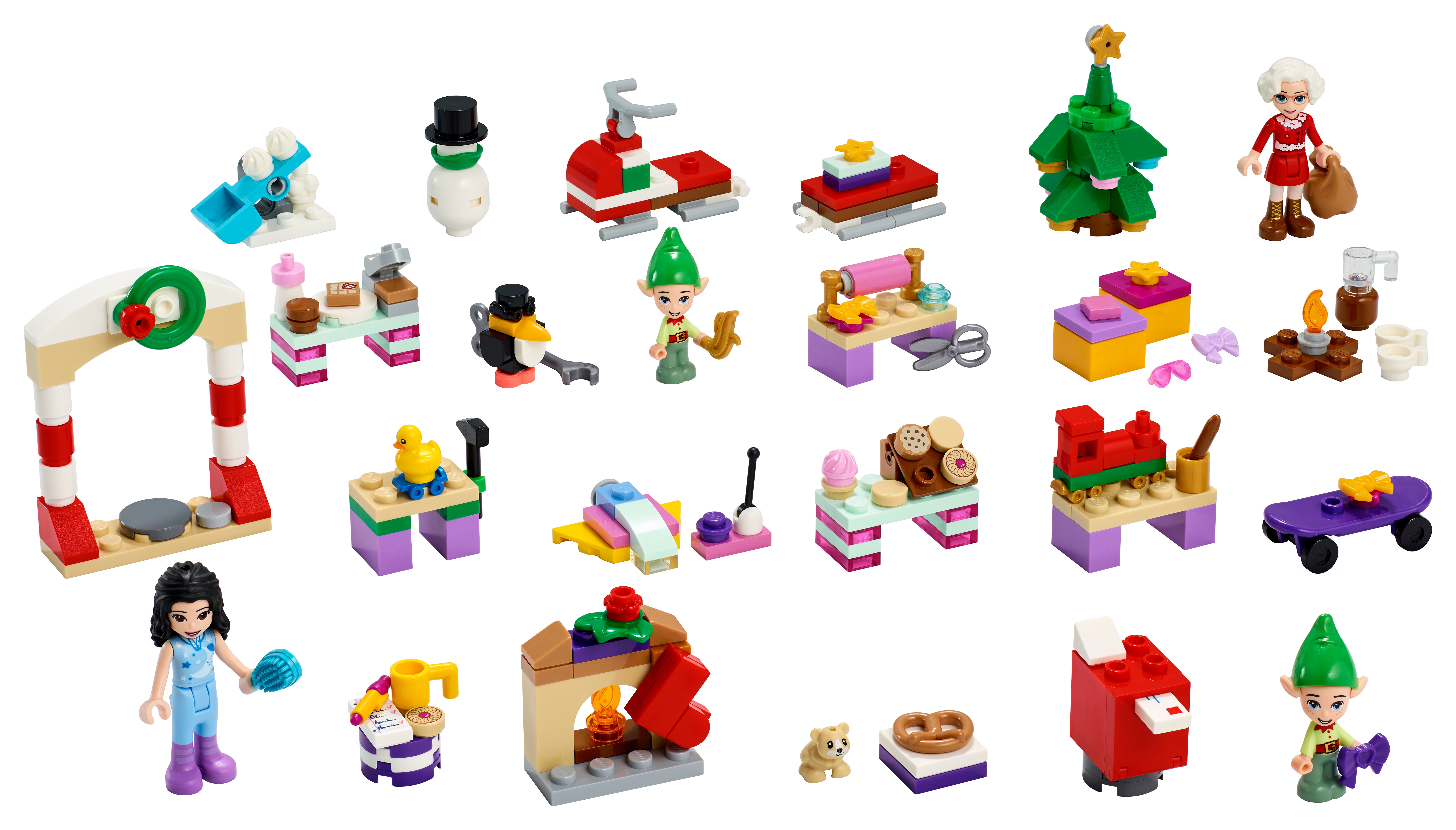 NEU LEGO FRIENDS Winter Weihnachten Szenen Adventskalender Minifiguren Pick 1 U Want 