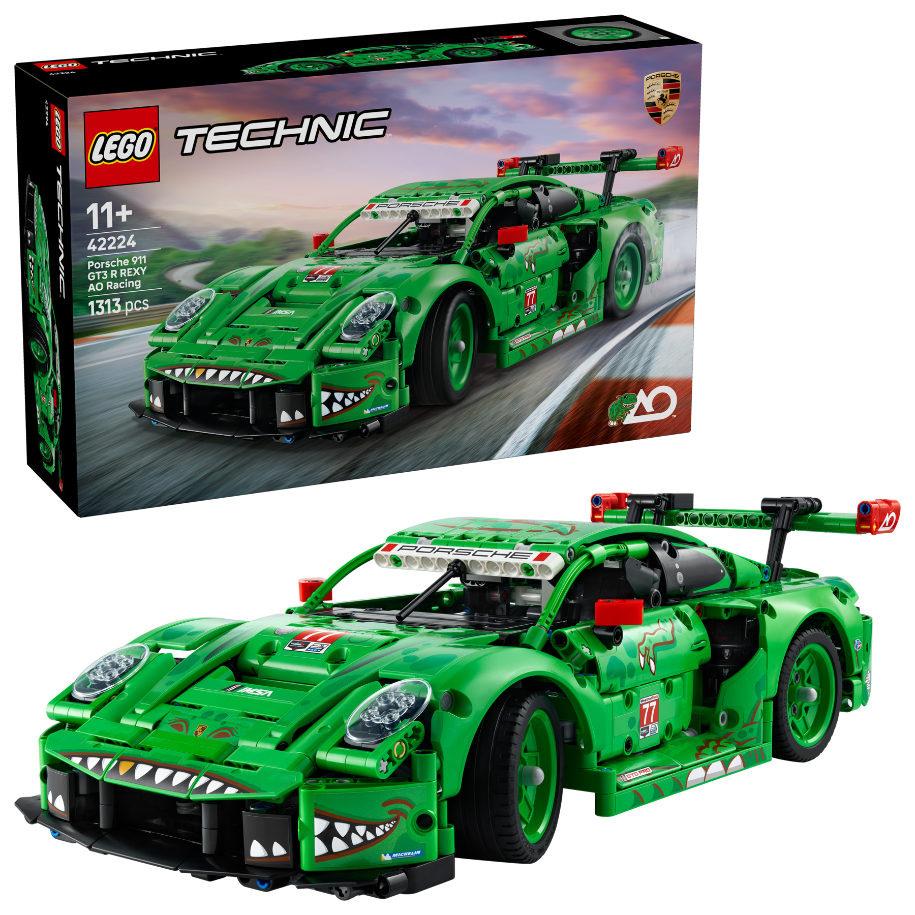 Porsche 911 GT3 R REXY AO Racing Car 42224 | テクニック |レゴ