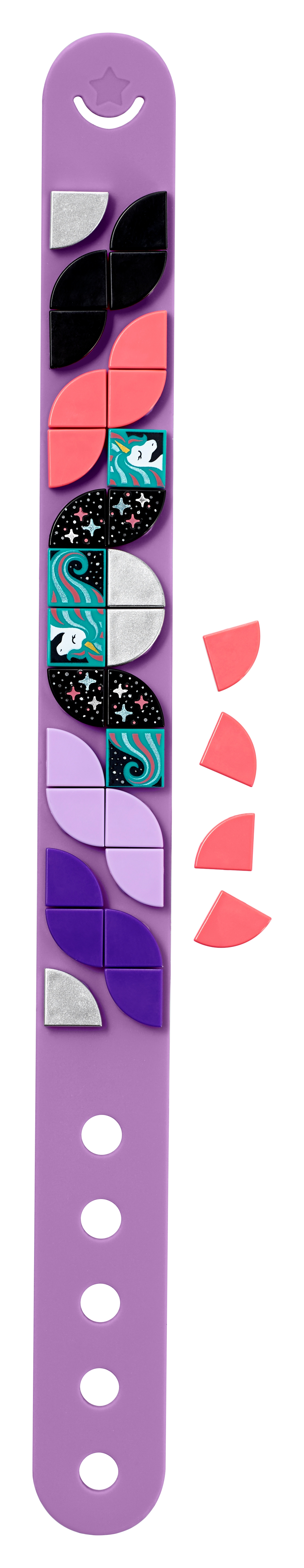 Set Bigiotteria Fai da Te Marca: LEGOLEGO Dots Braccialetto Unicorno Scintillante 41902 Kit Artistici per Bambini Idea Regalo 