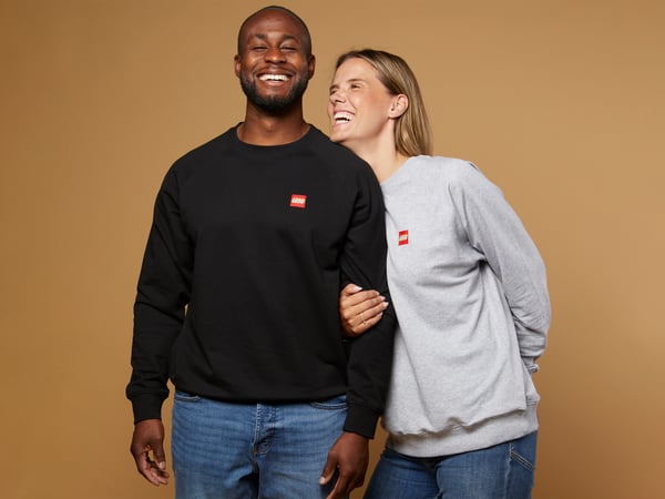 LEGO 5009099 Sweat-shirt pour adultes – Gris chiné — visuel 6 sur 6