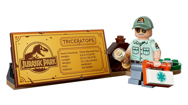 LEGO 77985 Les fossiles de dinosaure : le tricératops — visuel 6 sur 8