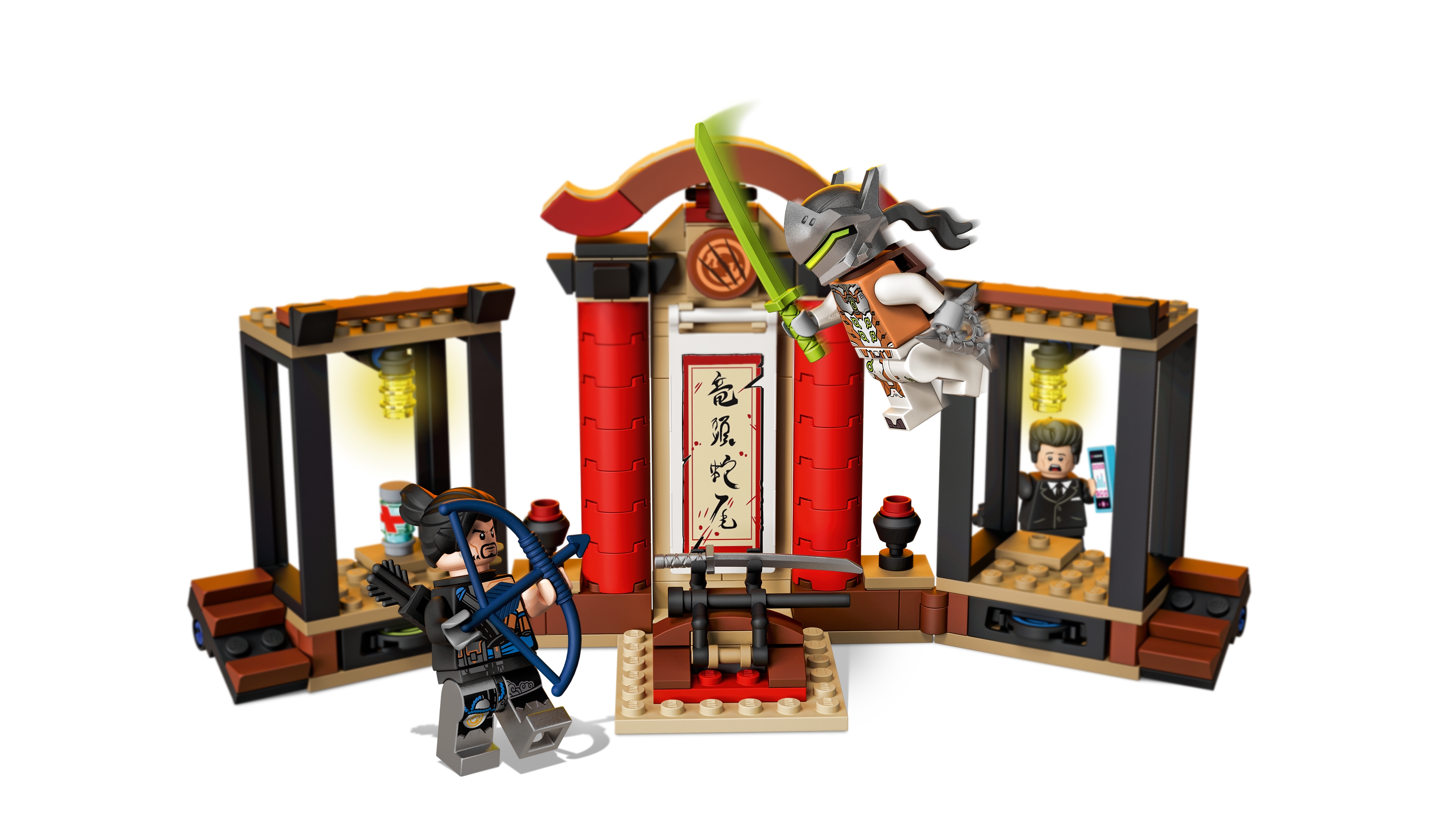 LEGO Overwatch Genji Minifigure with Ryu-Ichimonji Sword Loose 