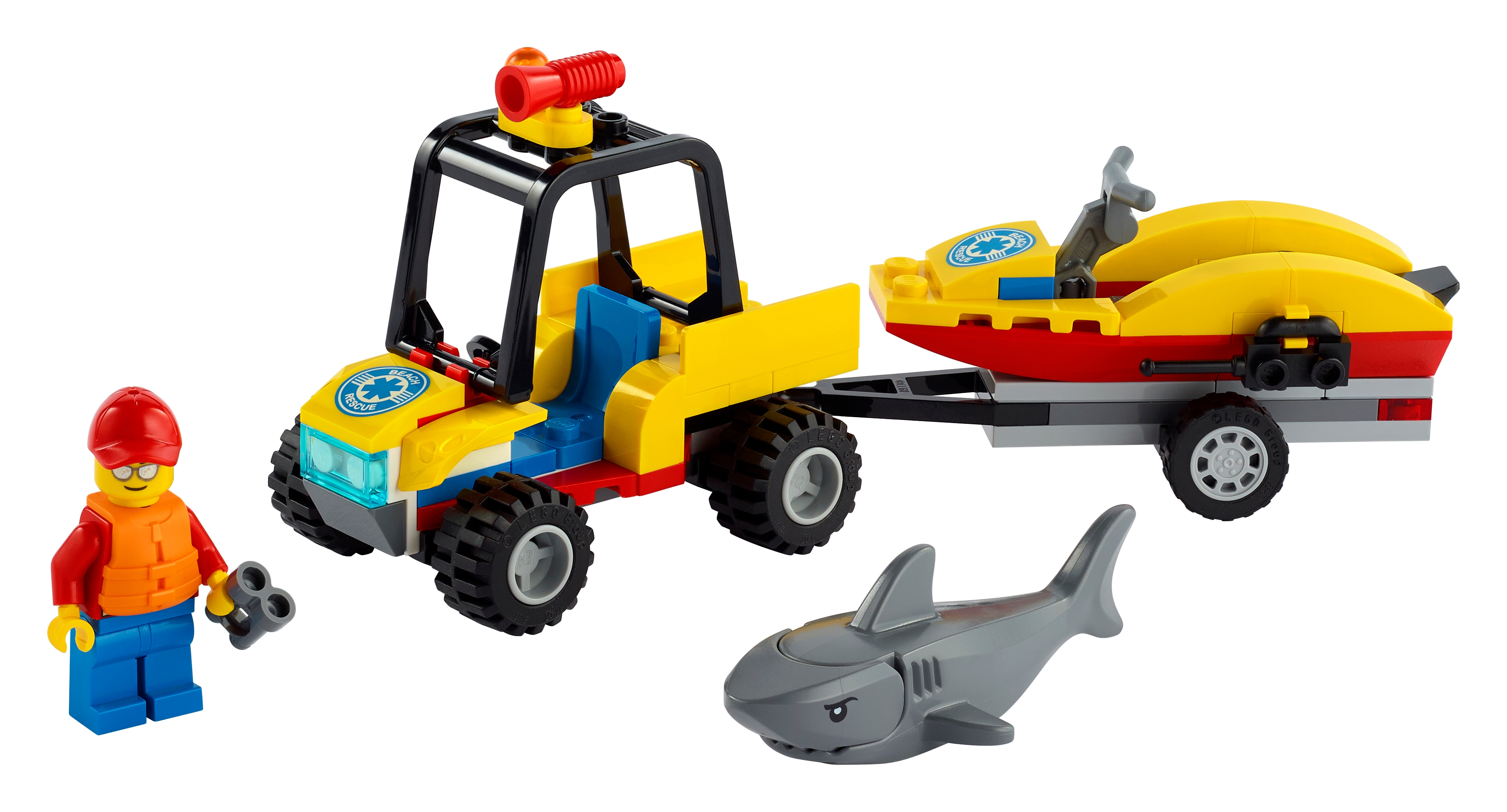 60286 LEGO City Beach Rescue ATV Set with Figure includes 79 Pieces Boys Age 5+ 