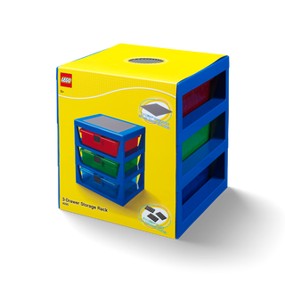 Priesvitný modrý LEGO® policový systém
