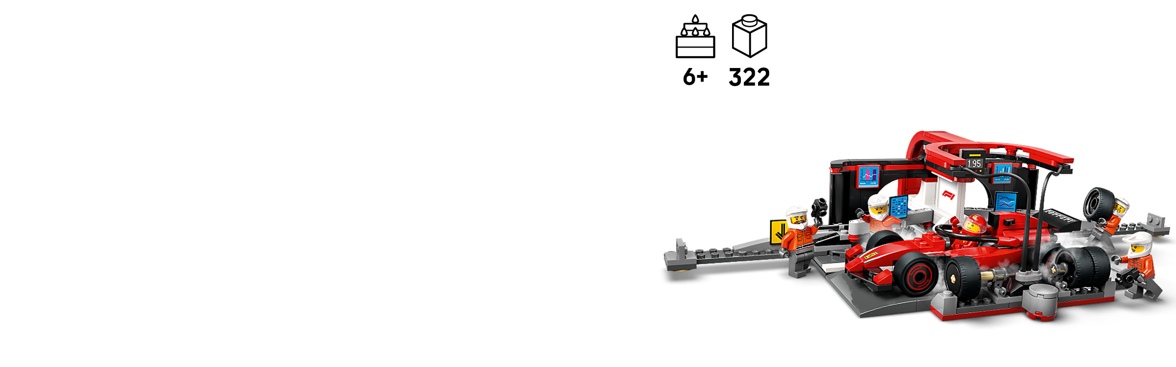 F1® Ferrari レースカーのピットイン 60443 | シティ |レゴ®ストア公式