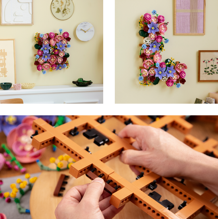 創造力を花開かせて、レゴ®ボタニカル フラワーウォールデコレーション