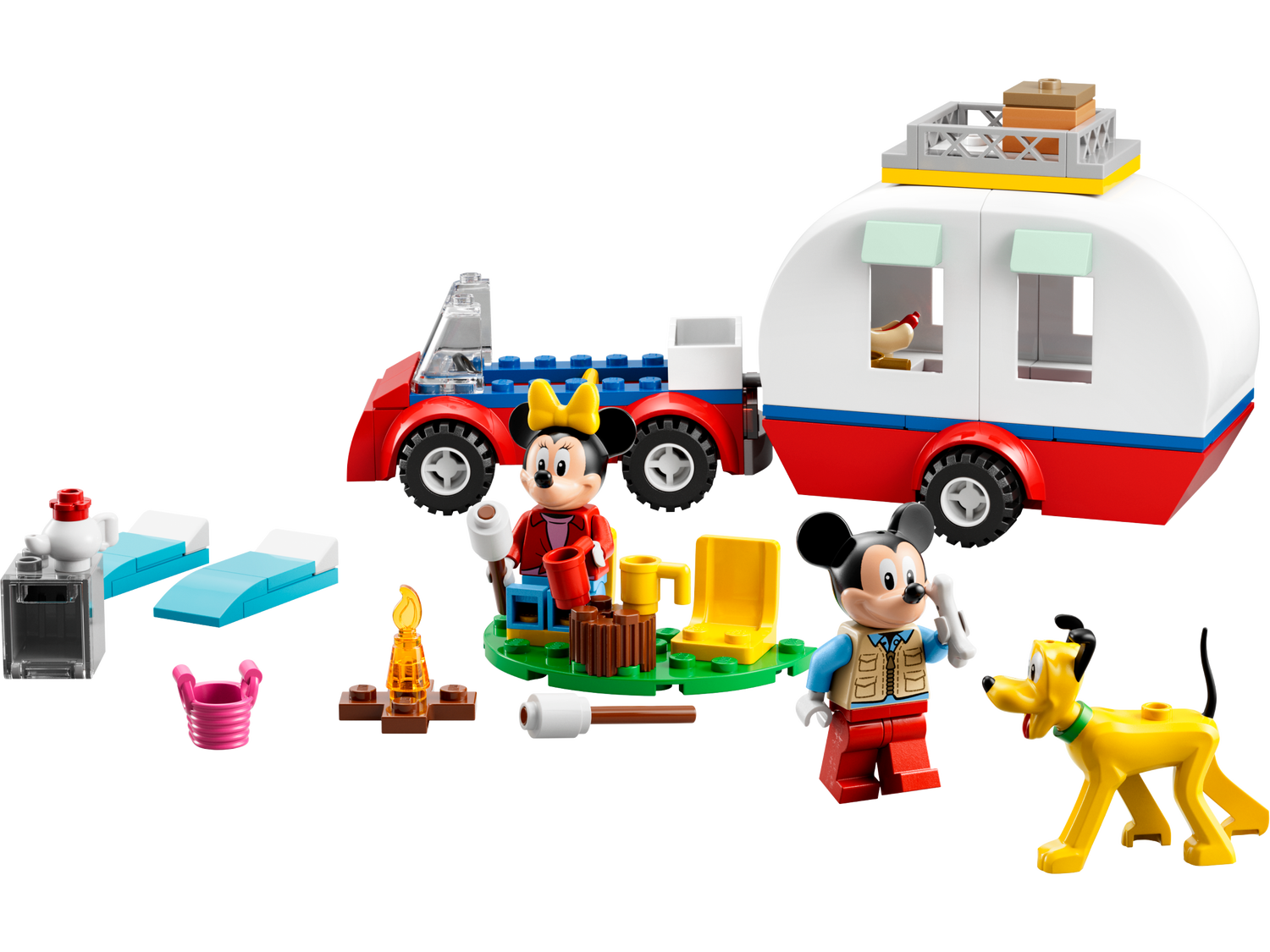 Mickey Mouse et Minnie Mouse font du camping 10777 | Disney™ | Boutique LEGO® officielle FR 