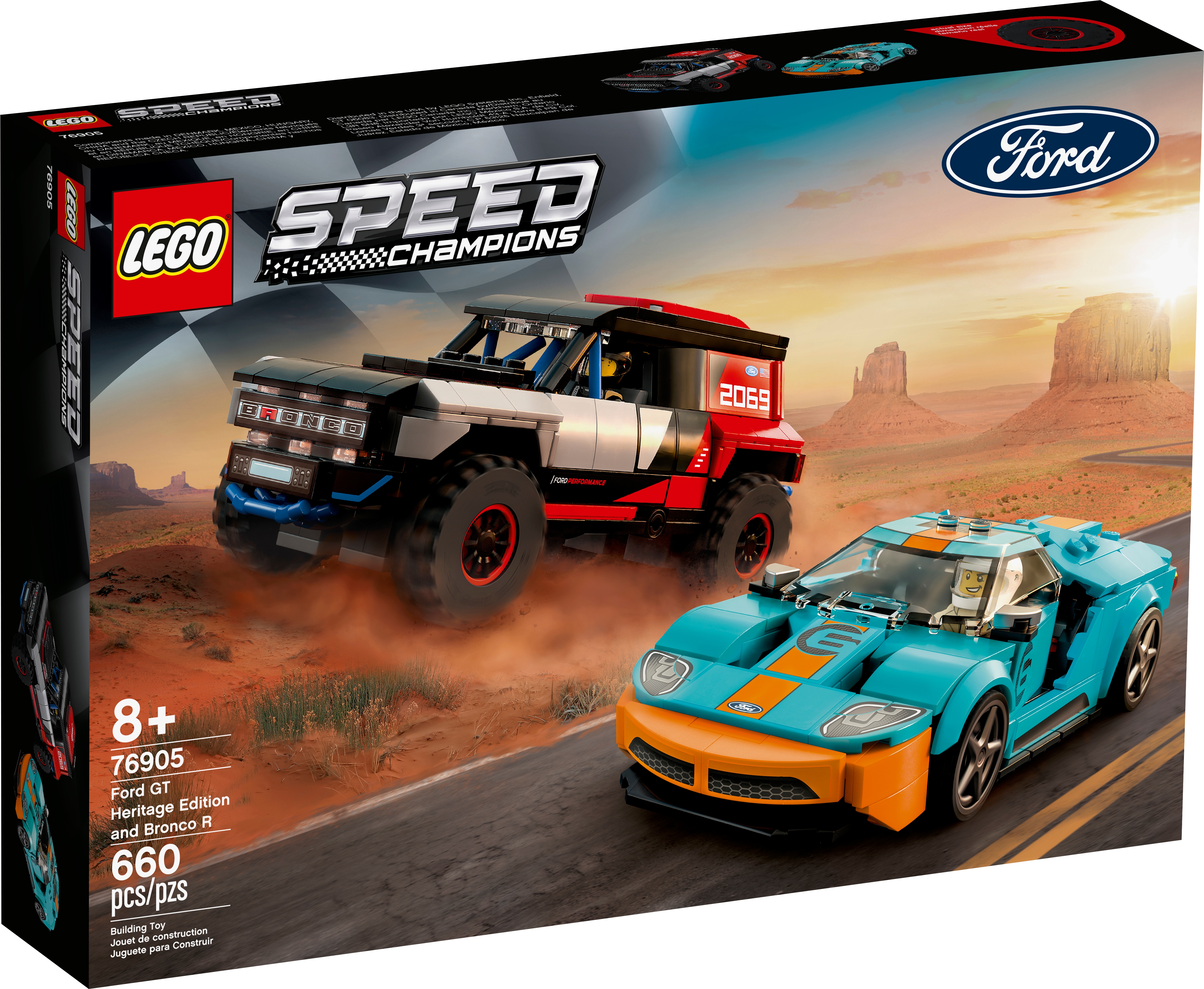 LEGO Speed Champions Ford GT Heritage Edition and Bronco R 76905 