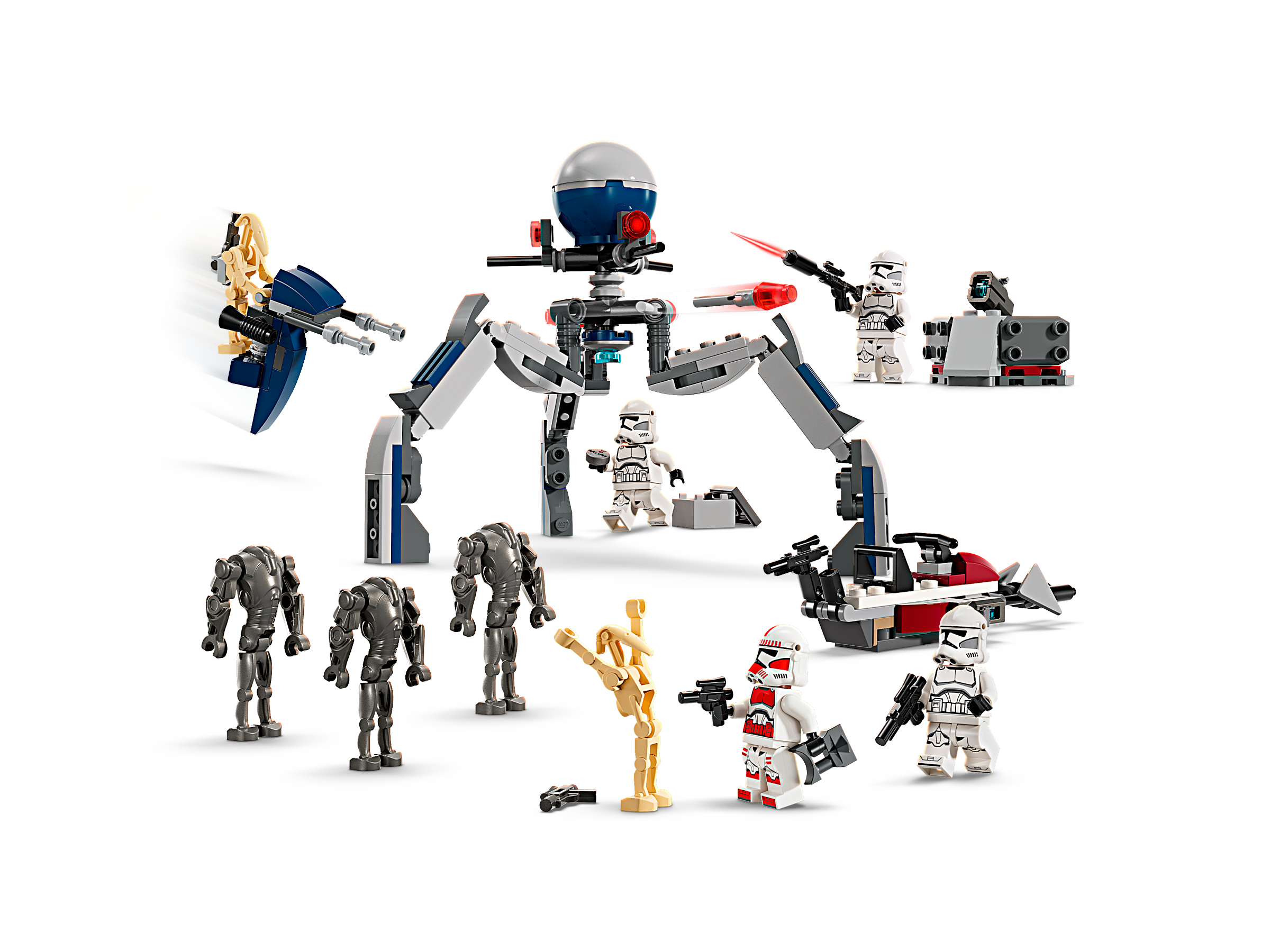 LEGO, LEGO 75372 Clone Trooper & Battle Droid Pack, Multi Format And  Universal