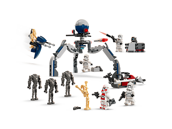 LEGO 75372 Pack de combat des Clone Troopers™ et Droïdes de combat — visuel 3 sur 8