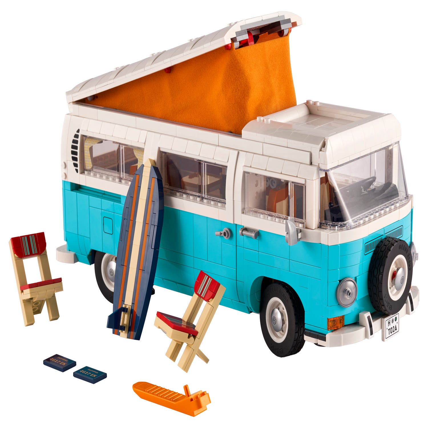 Dood in de wereld communicatie Pigment Volkswagen T2 Camper Van 10279 | LEGO® Icons | Buy online at the Official  LEGO® Shop US