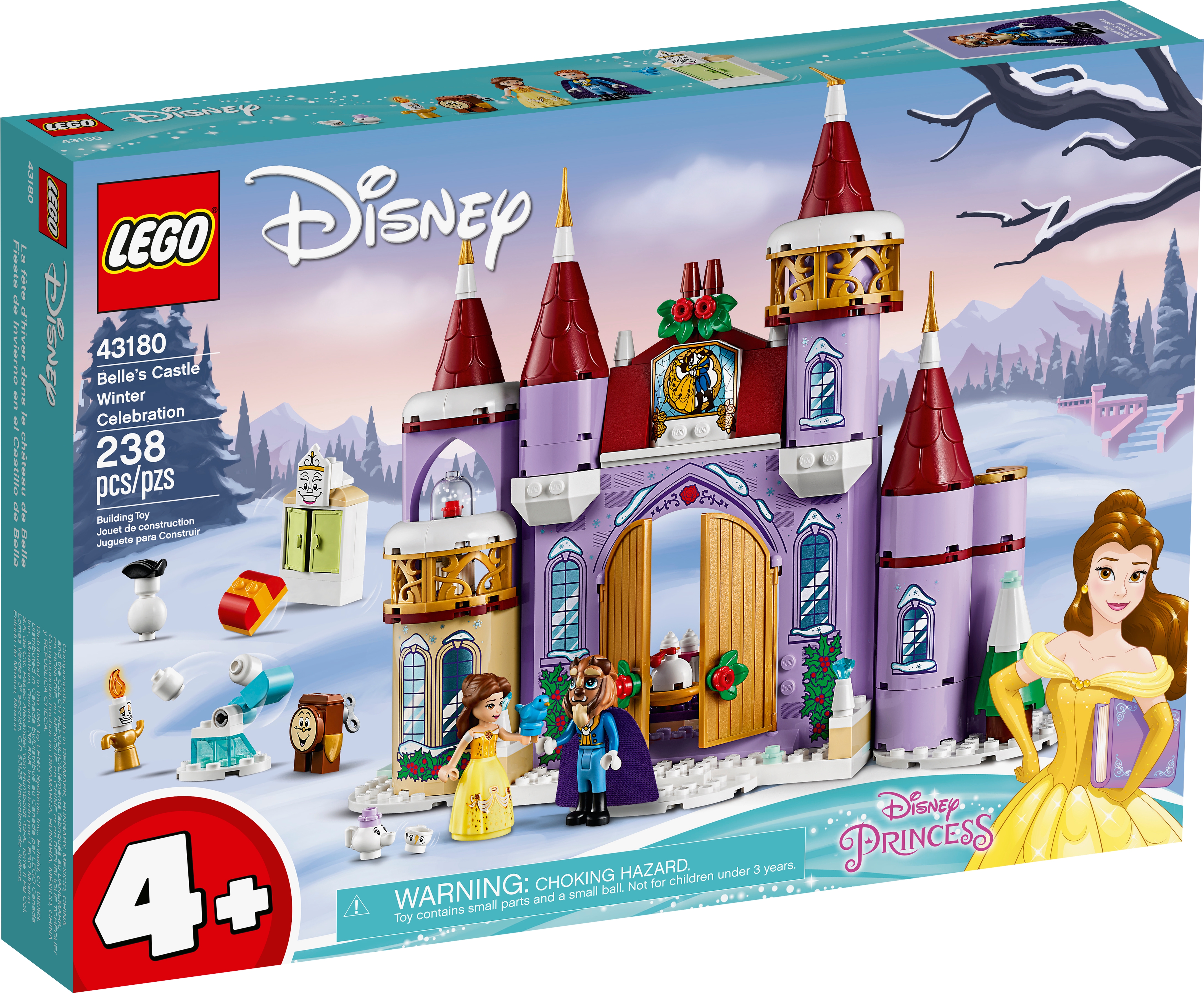 noget Modtager omgivet Belles slot – vinterfest 43180 | Disney™ | Officiel LEGO® Shop DK