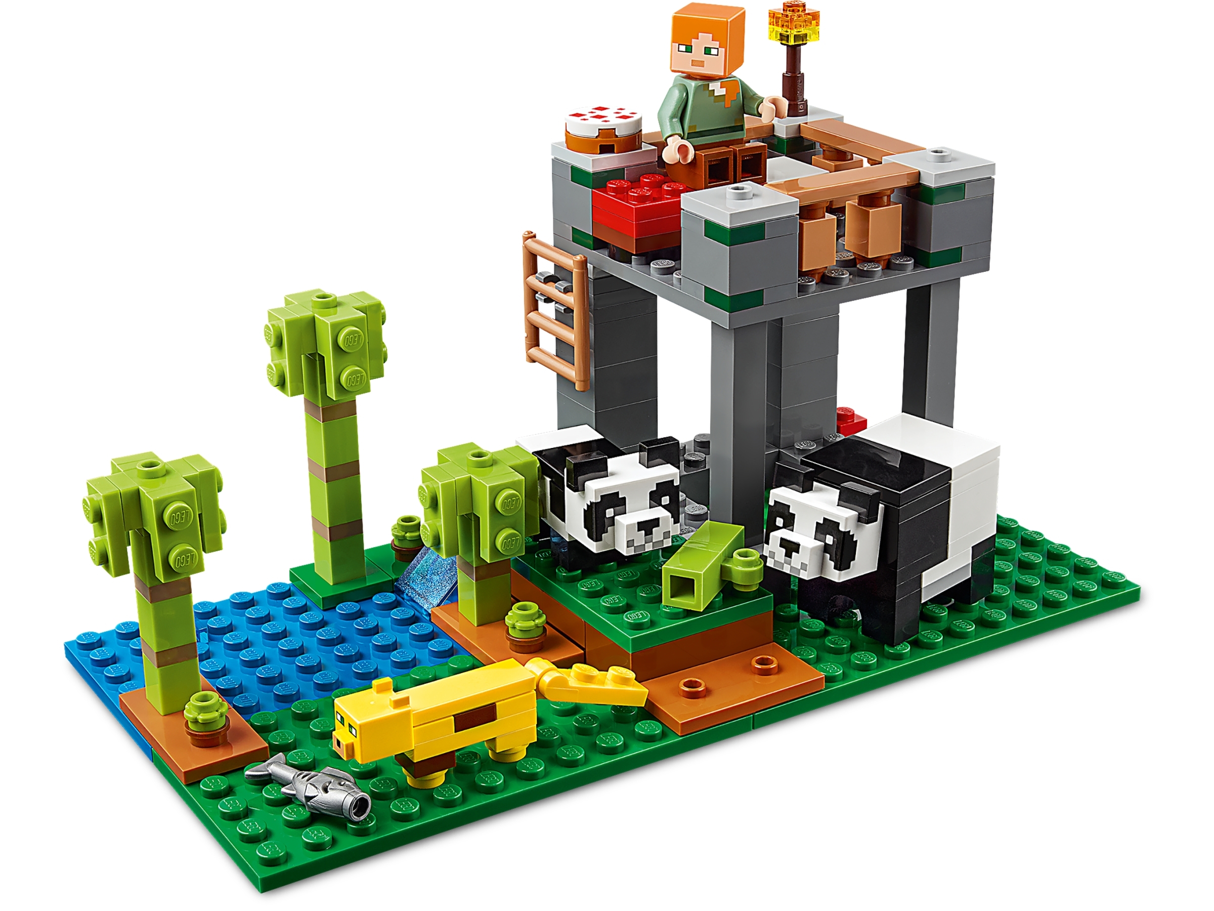Figur Minifigur Bär Bear Baumhaus Treehouse 21174 Panda Skin LEGO Minecraft 
