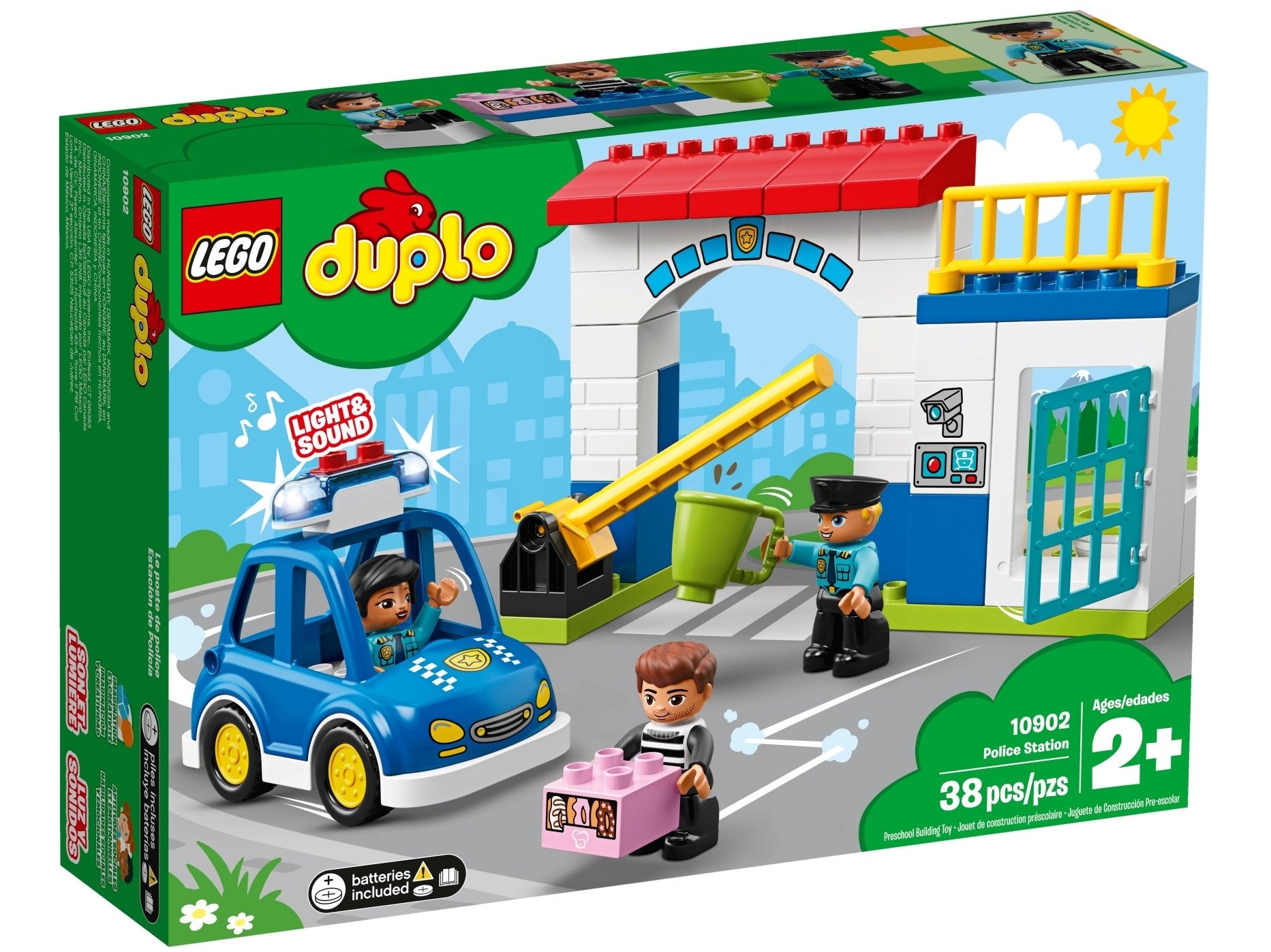 LEGO DUPLO POLICE ferme maison de poupée 1 x toit dachteil Brique simili bleu clair 