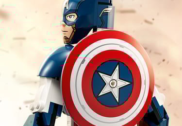 Captain America Construction Figure - Main Image