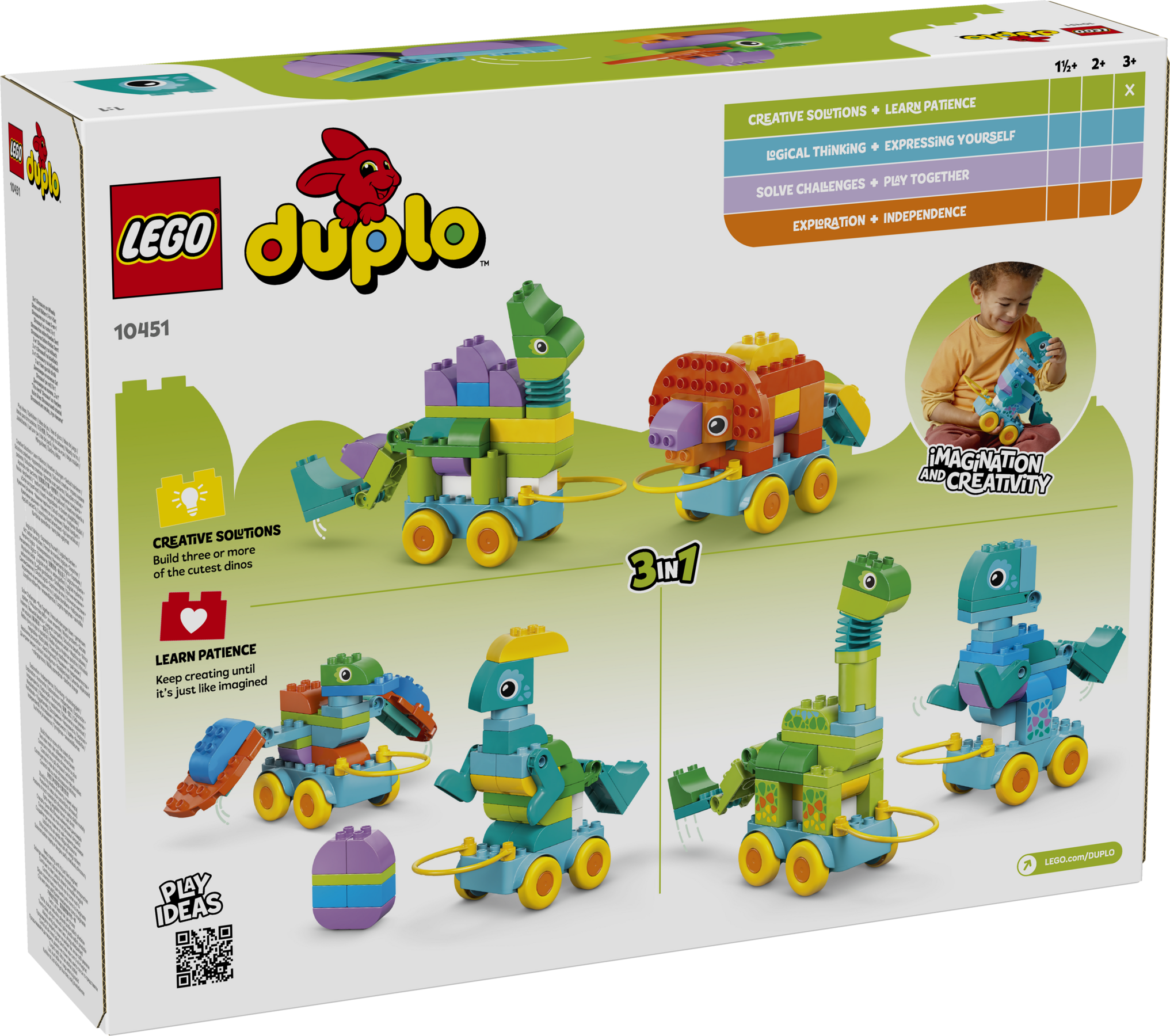 3 合1 趣动恐龙10451 | 得宝™ | LEGO.com CN
