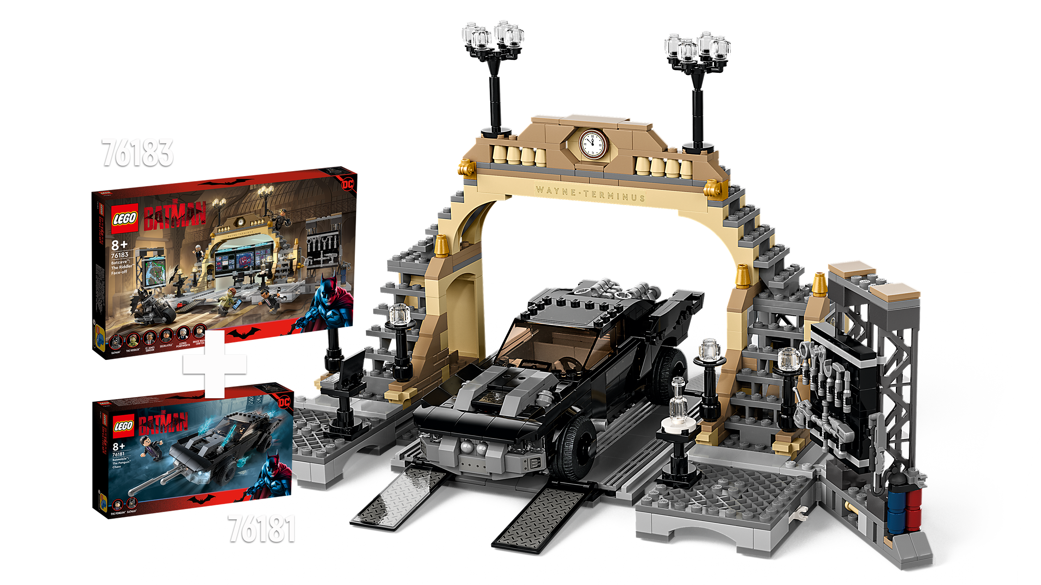 Lego The Batman Lot - 76179, 76181 & 76183 Batcave, Penguin Chase & M/C  Pursuit
