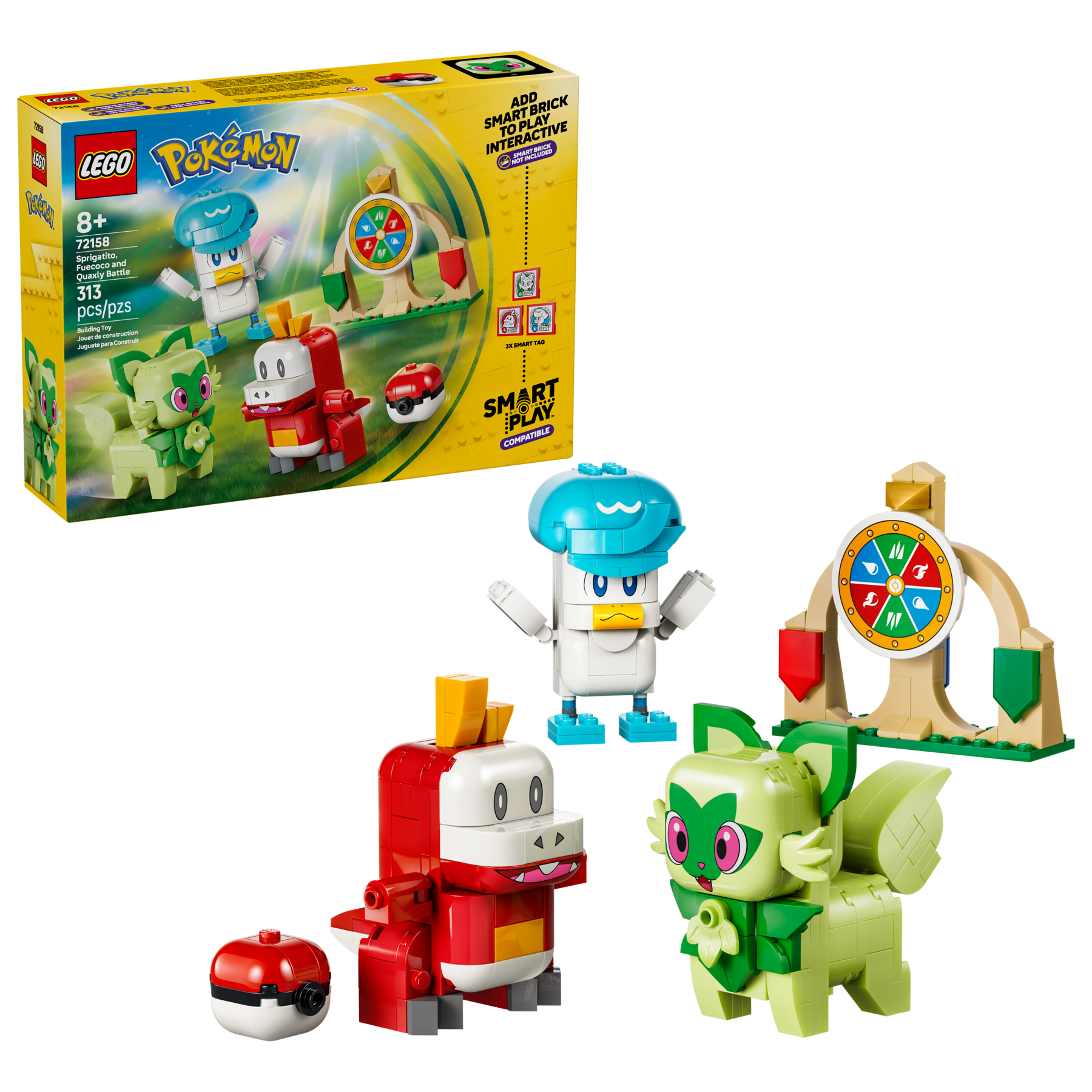 SMART Play™: Sprigatito, Fuecoco and Quaxly Battle 72158 | Pokémon