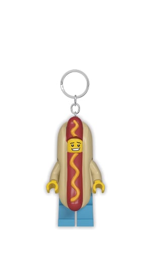 Porte-clés lumineux Homme hot-dog