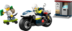 La course-poursuite en moto de police