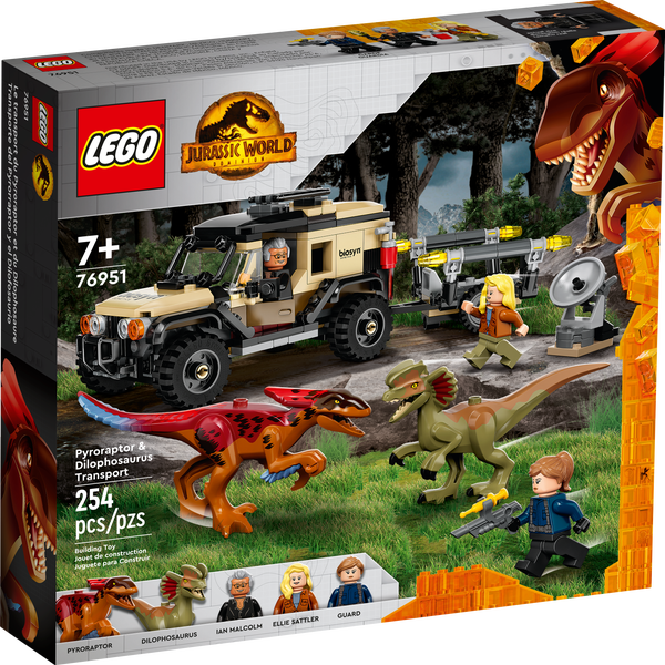 LEGO Jurassic World Blue and Beta Velociraptor Capture 76946 with Truck and  2 Dinosaur Toys for Kids, 2022 Dominion Movie Inspired Set 