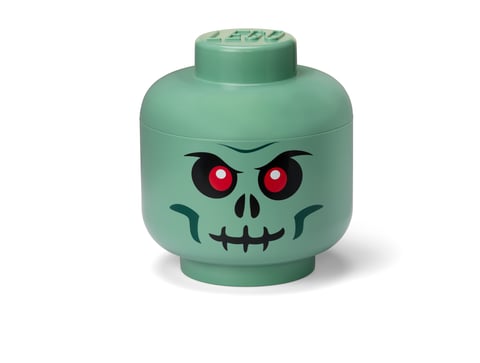 LEGO 5007889 Grande boîte de rangement Tête de squelette - Vert