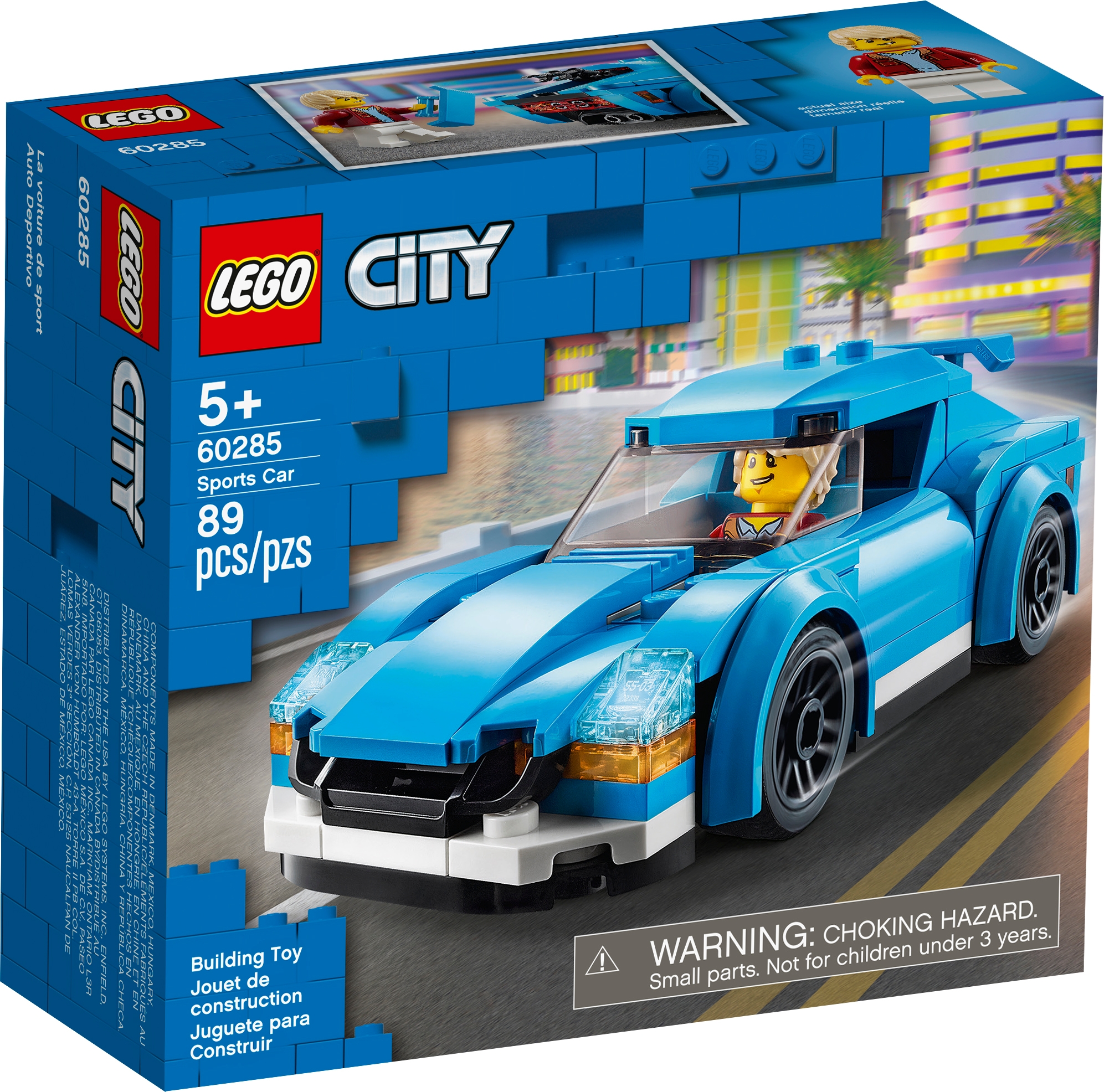 Pilote inclus Bolide Lego City 60285 La voiture de sport Vehicule de course 