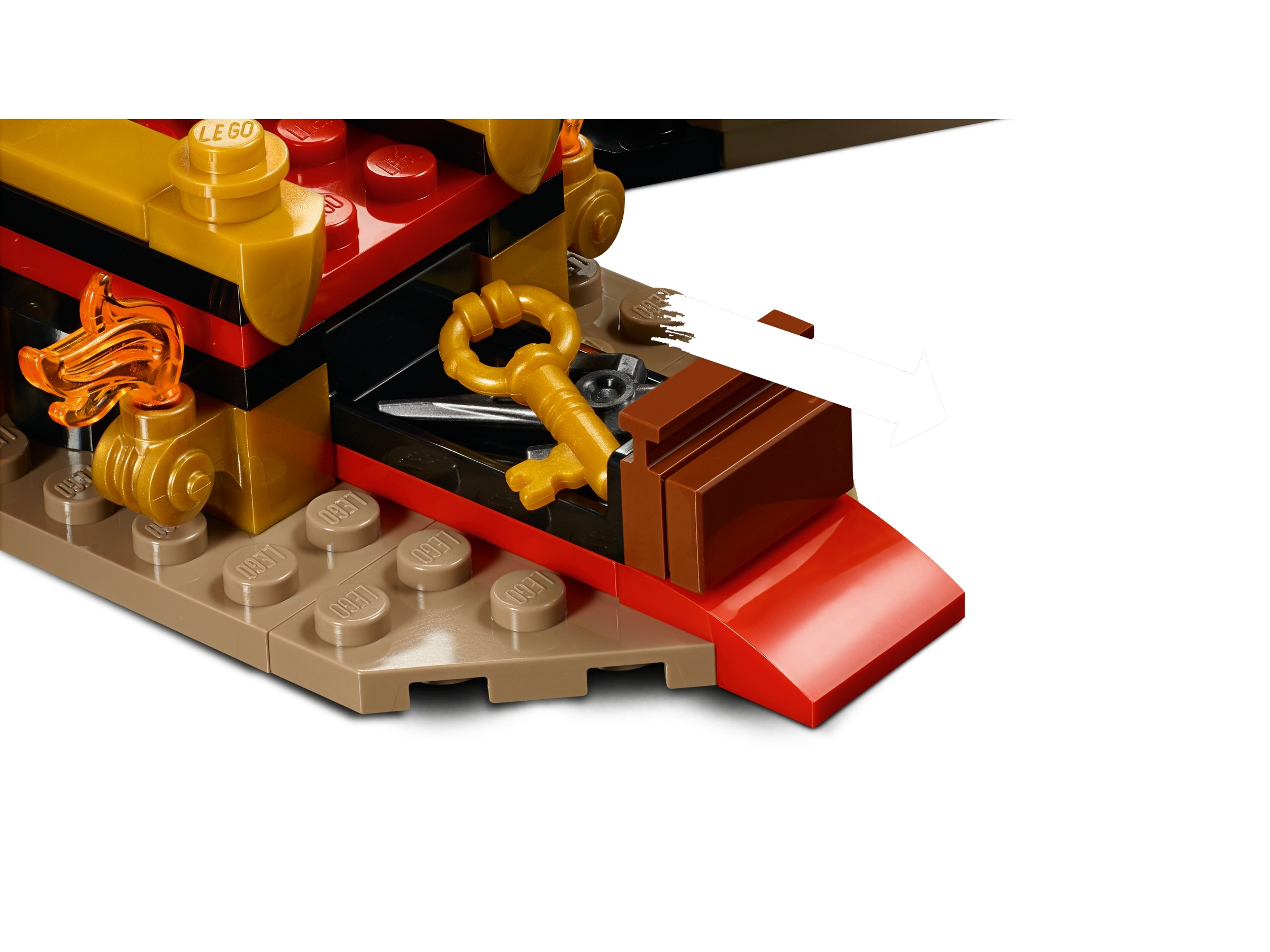 LEGO NINJAGO Throne Room 70651 split SAMURAI X Minifigure 