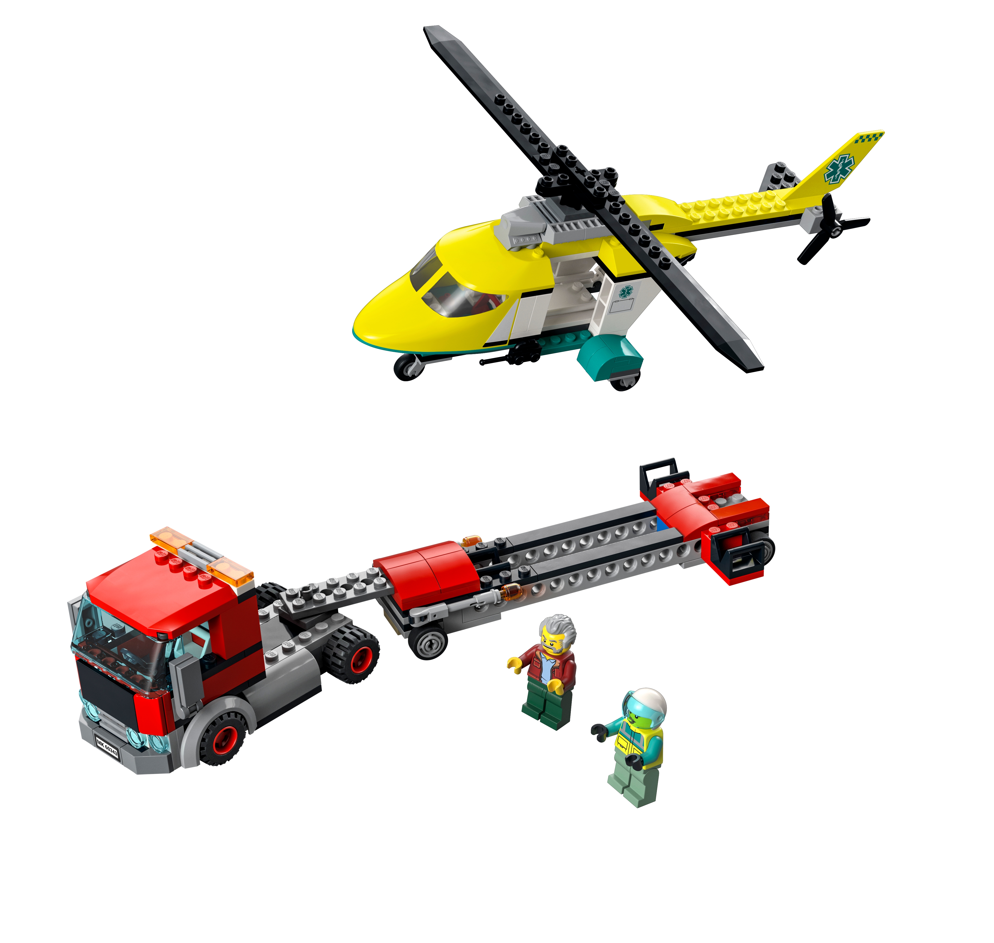 Trasportatore di elicotteri di salvataggio 60343 | City | LEGO® Shop  ufficiale IT