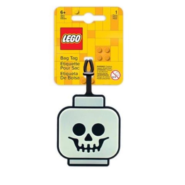 LEGO 5009498 Étiquette de sac Tête de squelette phosphorescente — visuel 2 sur 8