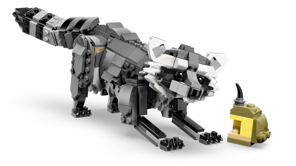 LEGO 31393 Les animaux de la forêt : le loup gris — visuel 7 sur 8